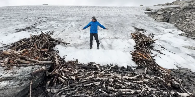Una trampa para renos es descubierta en montaña noruega.