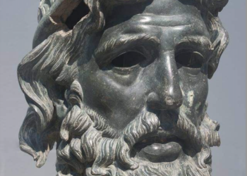 Busto de Antígono el Tuerto, diádoco que intentó reunificar el imperio de Alejandro, período helenístico