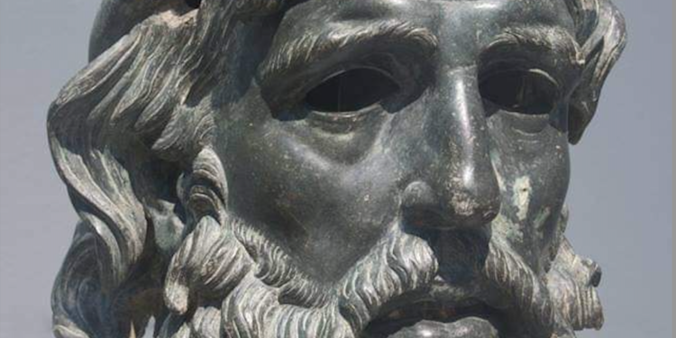 Busto de Antígono el Tuerto, diádoco que intentó reunificar el imperio de Alejandro, período helenístico