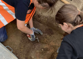 Dos lanzas de hierro con adornos de oro son las más antiguas de territorio danés.