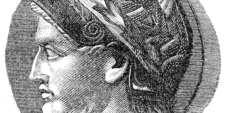 Ilustración de Lisímaco, diádoco y gobernador de Tracia, general de Alejandro Magno durante el período helenístico.