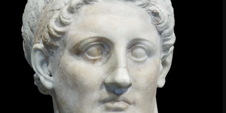 Busto de mármol de Ptolomeo I Sóter, fundador de la dinastía Ptolemaica, período helenístico