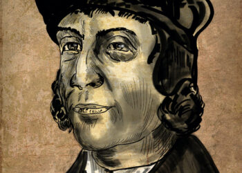 Retrato de Bartolomé Díaz, navegante portugués que descubrió el Cabo de Buena Esperanza en 1488.