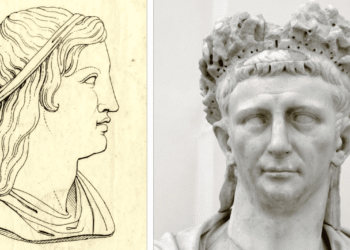 Claudio, emperador romano, tal como fue retratado por el historiador antiguo Suetonio en su obra sobre los emperadores romanos