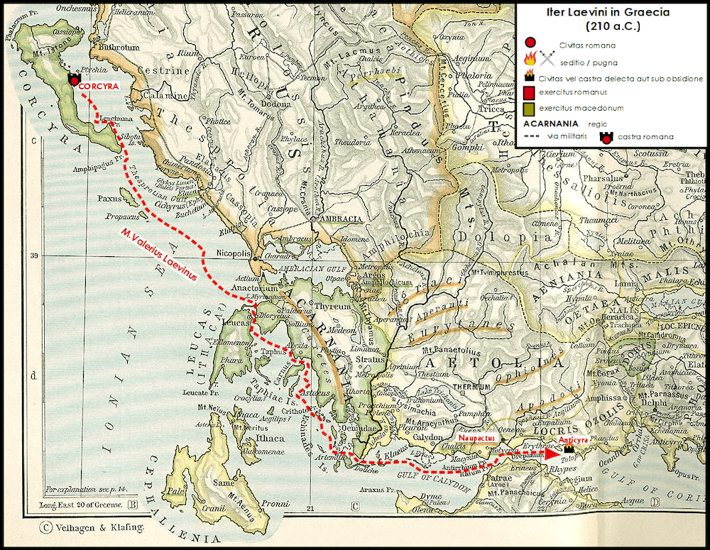 mapa primera guerra macedonia roma