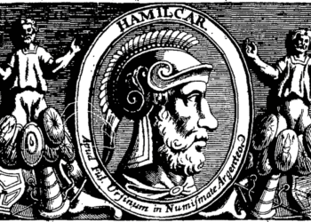 Amílcar Barca, general cartaginés (275-228 a.C.). Comandante militar durante la Primera Guerra Púnica y estratega que reconstruyó el poder cartaginés en Hispania tras la derrota ante Roma. Fundador del imperio privado Barca que sería heredado por su hijo Aníbal.
