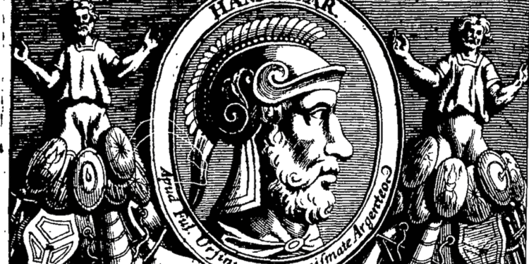 Amílcar Barca, general cartaginés (275-228 a.C.). Comandante militar durante la Primera Guerra Púnica y estratega que reconstruyó el poder cartaginés en Hispania tras la derrota ante Roma. Fundador del imperio privado Barca que sería heredado por su hijo Aníbal.