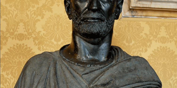 Busto de Lucio Bruto, fundador de la República Romana. Escultura romana que representa al legendario primer cónsul que expulsó a los Tarquinos en el 509 a.C.