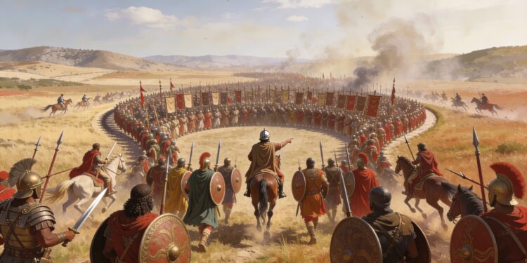 Formación de doble envoltura en la segunda guerra púnica: la maniobra táctica que definió el conflicto entre Roma y Cartago