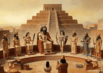 Dioses acadios, el panteón acadio completo: asamblea de deidades del imperio con Enlil, Ishtar, Shamash y otros dioses sumerios reinterpretados por los acadios