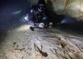 En una cueva submarina en México descubren un entierro de hace 8 mil años.