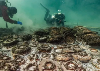 Descubren un naufragio romano en lago de Suiza.