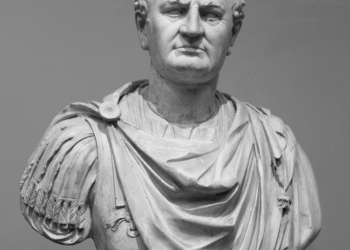 Estatua de Vespasiano, emperador romano fundador de la dinastía Flavia (69-79 d.C.)