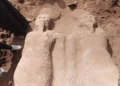 Encuentran una estatua de más de dos metros de Ramsés II.