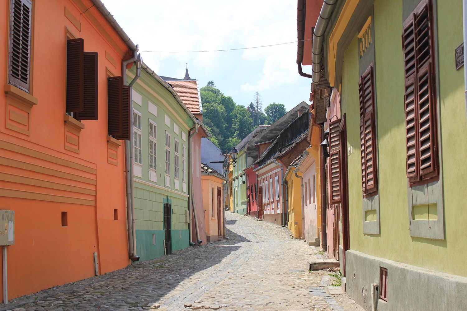 calles de Sighișoara patrimonio de la humanidad