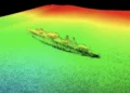 Gracias a drones submarinos descubren los restos del USS Stewart.