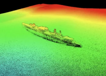 Gracias a drones submarinos descubren los restos del USS Stewart.