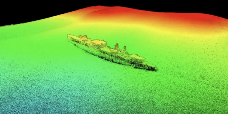Gracias a drones submarinos descubren los restos del USS Stewart.