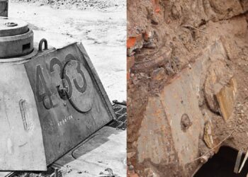 Descubren que tanque alemán capturado en la Segunda Guerra Mundial estaba bajo una universidad rusa.